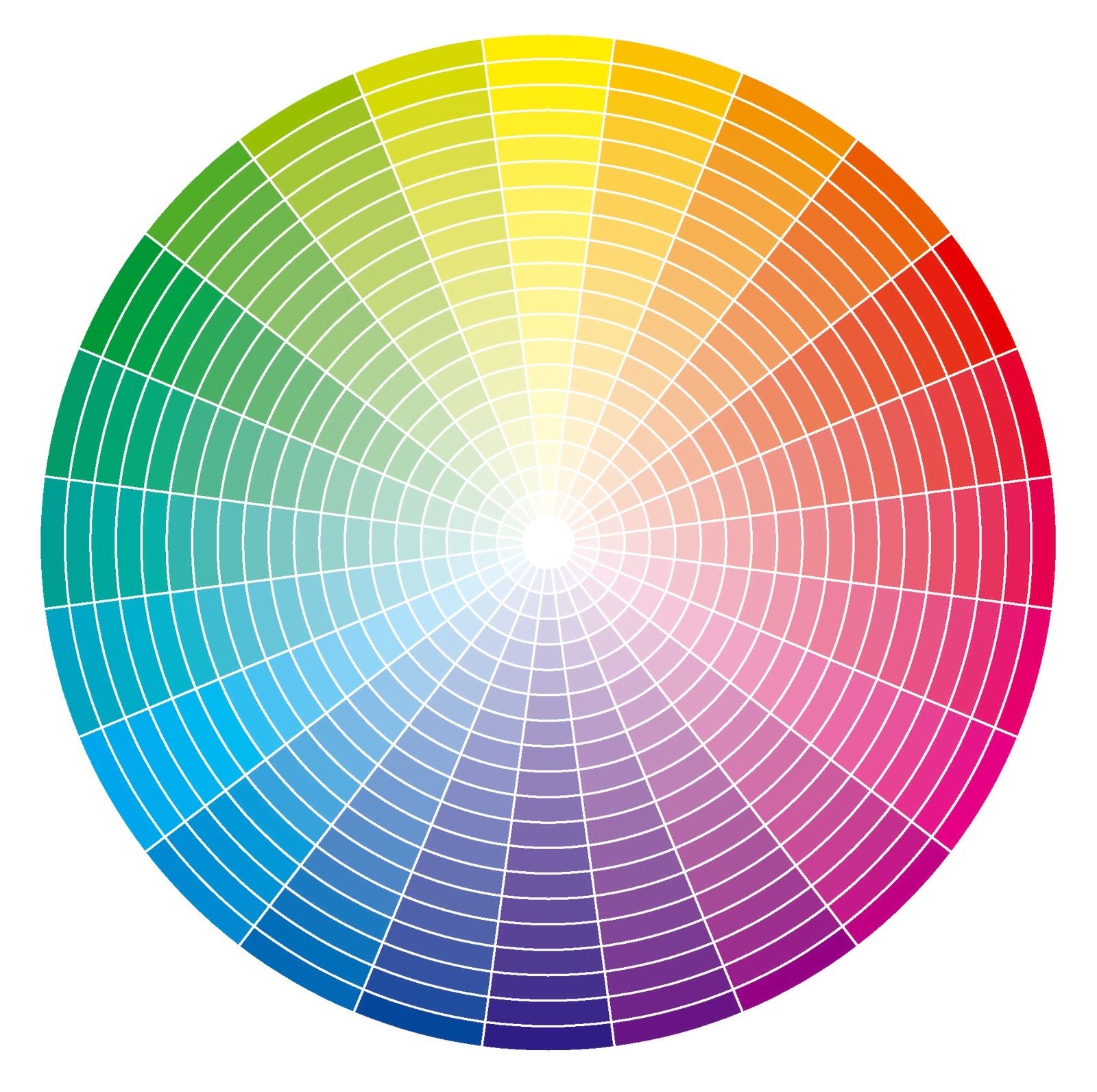 Детализированный цветовой круг