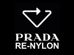 Логотип коллекции Prada из новой ткани Re-Nylon